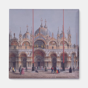 Íman San Marco, Veneza, gravada por Brizeghel (litho)