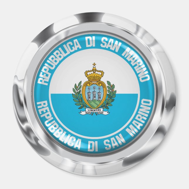 Íman San Marino Round Emblem (Frente)