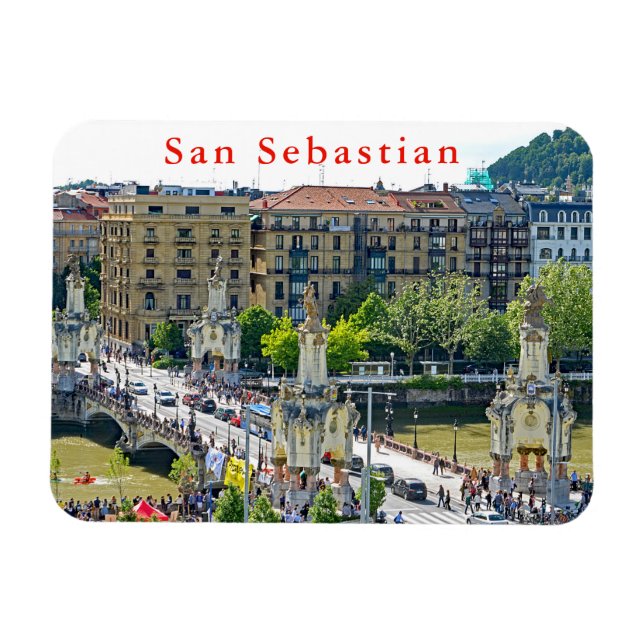 Íman San Sebastian - Donostia. Ponte María Cristina. (Horizontal)