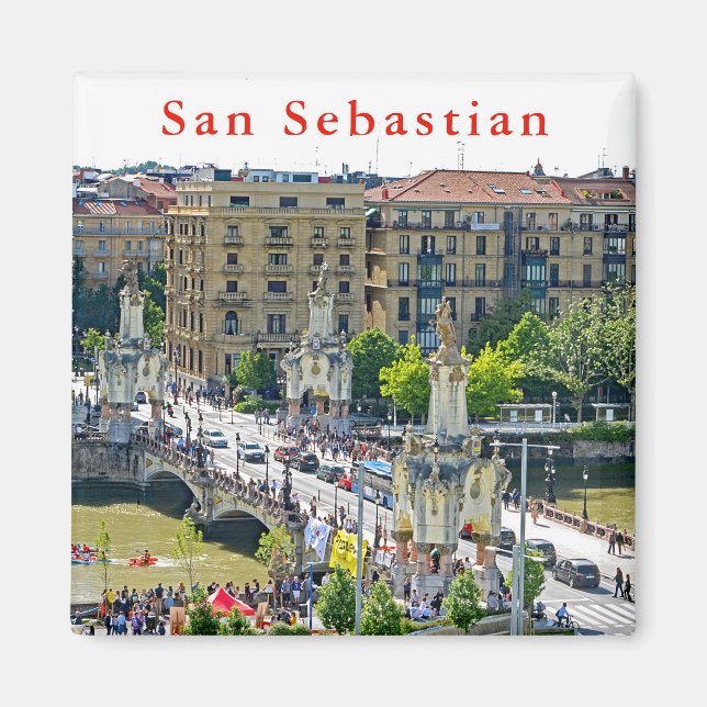 Íman San Sebastian - Donostia. Ponte María Cristina. (Frente)