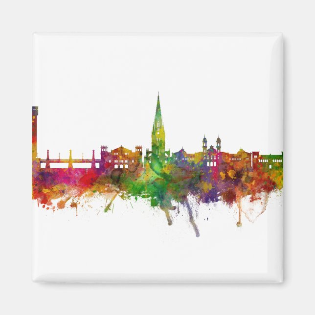 Íman San Sebastian Espanha Skyline (Frente)