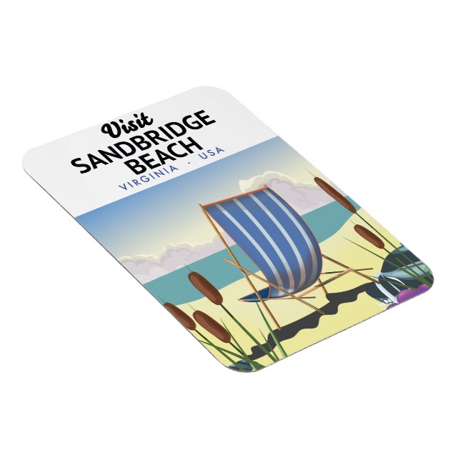 Íman Sandbridge Beach Virginia USA, (Lado Direito)