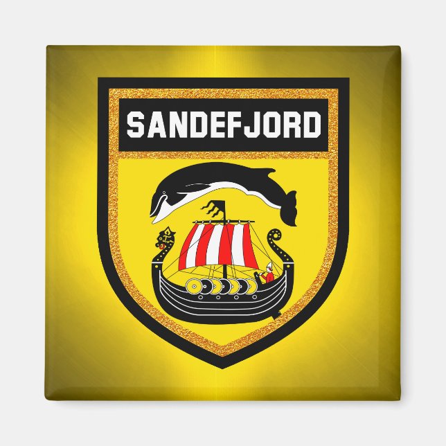 Íman Sandefjord Flag (Frente)