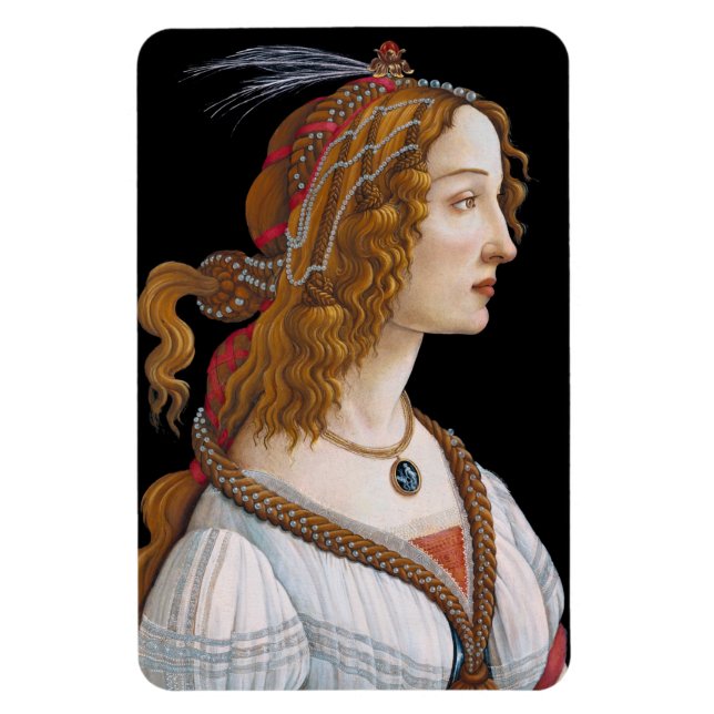 Íman Sandro Botticelli - Retrato de Simonetta Vespucci (Vertical)