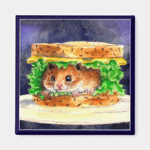 Íman Sanduíche engraçado do hamster
