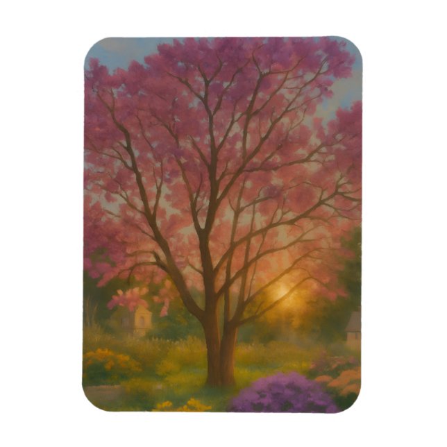 Íman Sangue de ouro - Pintura de Jardim Sunset (Vertical)