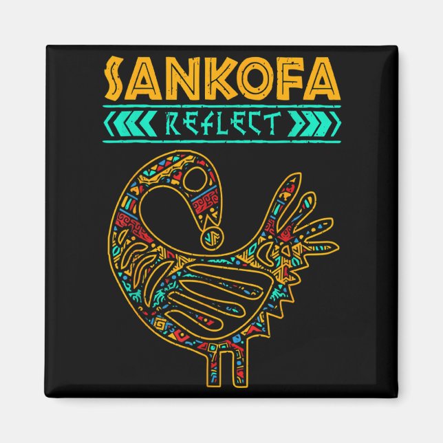 Íman Sankofa História Negra Afro Orgulho Africano Homen (Frente)