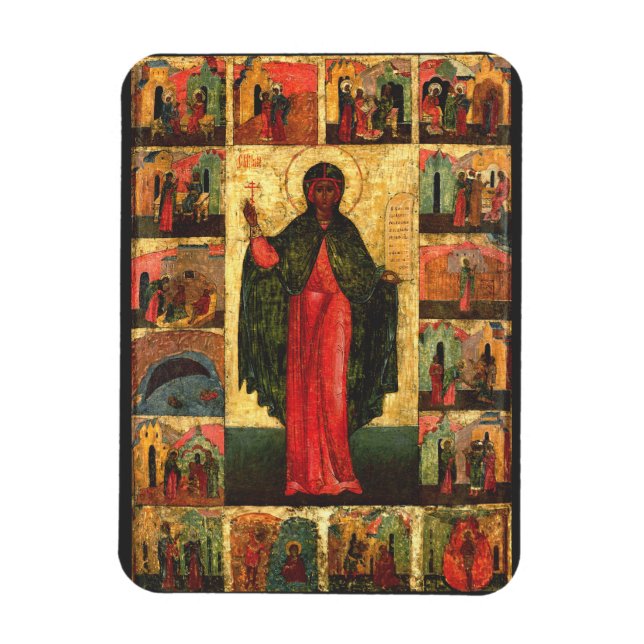 Íman Santa Anastácia a Libertadora Arte Bizantina (Vertical)
