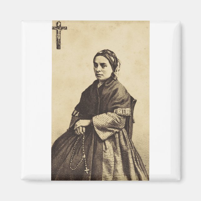 Íman Santa Bernadette Soubirous Arte Refinada (Frente)
