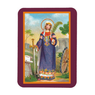 Íman Santa Catarina de Alexandria com traje egípcio