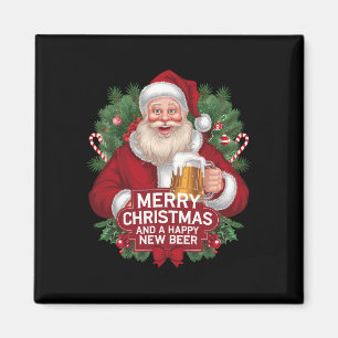 Íman Santa Claus Beer Beer Beer Dava Feliz Natal Happ