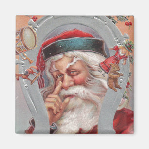 Íman Santa Claus Horserradura Frame Magnet
