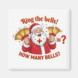 Íman Santa Claus Jingle Bells Addition Math Game Magnet