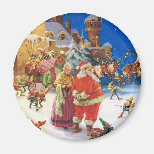 ÍMAN SANTA CLAUS & MRS. CLAUS NO POLO NORTE (Frente)