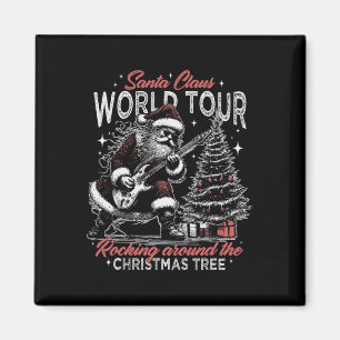Íman Santa Claus World Tour Rocking Around O Natal