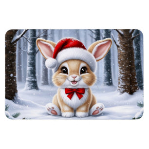 Íman Santa Hat Bunny Magnet
