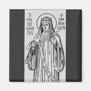 Íman Santa Hildegarda de Bingen Mística Medieval