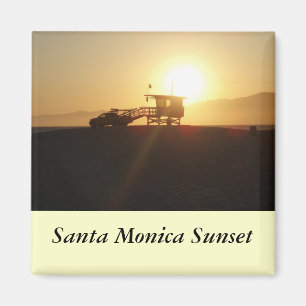 Íman Santa Monica no por do sol