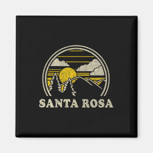 Íman Santa Rosa Califórnia Ca Camiseta Vintage Caminhad