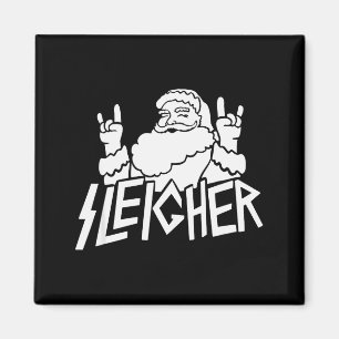 Íman Santa Sleigher Natal Divertido Para Cabeças de Met