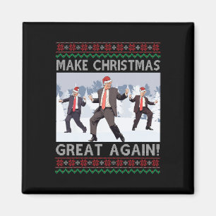 Íman Santa Trump Dança Faça o Natal Grande Novamente Fe