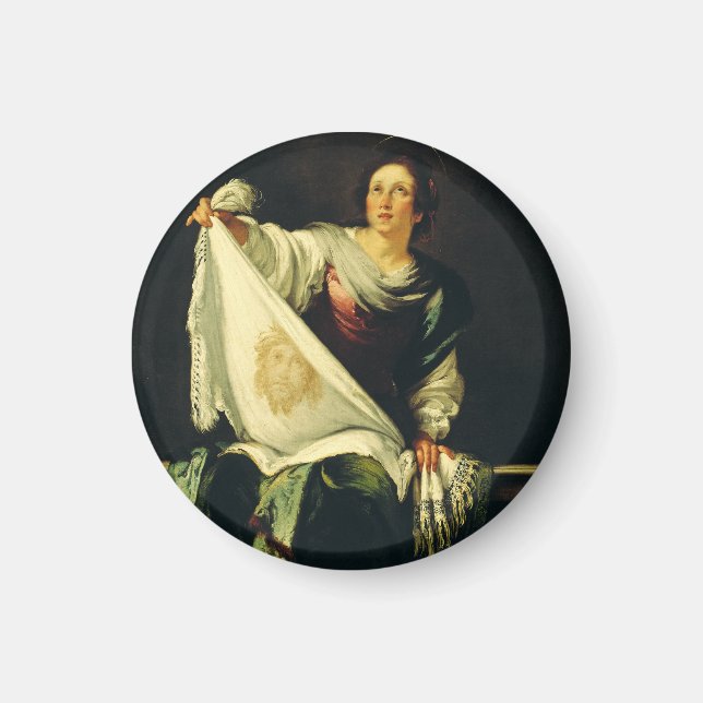 Íman Santa Verônica Arte O Milagre do Santo Rosto (Frente)