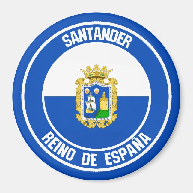 Íman Santander Round Emblem (Frente)
