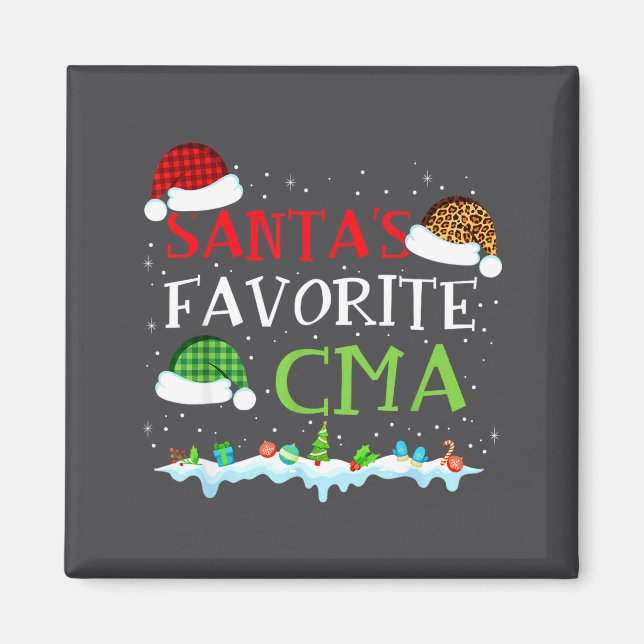Íman Santa's Favorite Cma Fun Christmas Medical Istant  (Frente)