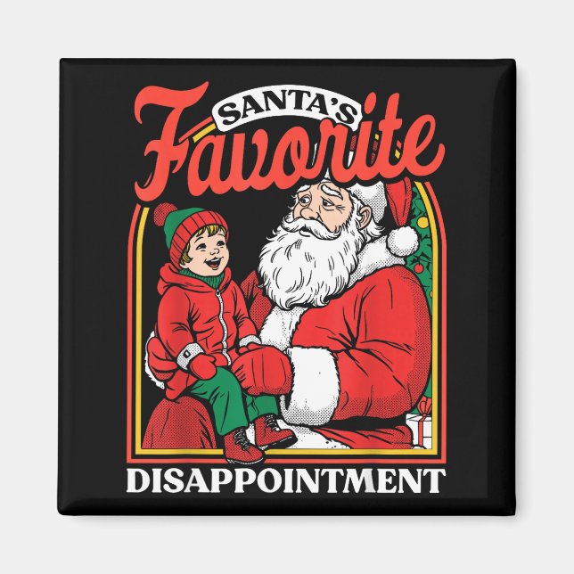 Íman Santas Favorite Disapintment Funny Sarcastic Chris (Frente)