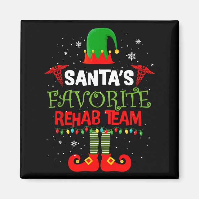 Íman Santa's Favorite Rehab Team Elf Physical Therapy C (Frente)