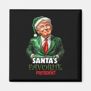 Íman Santas Favorito Presidente Engraçado Trump Natal