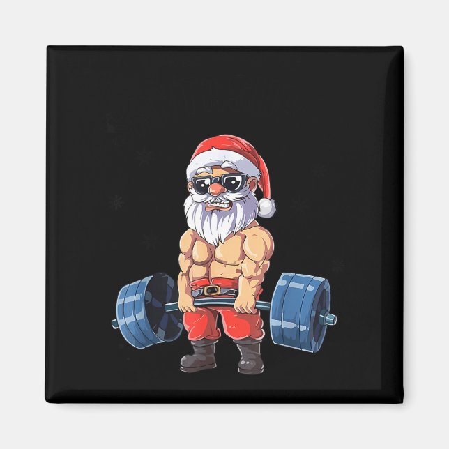 Íman Santashred Funny Santa Meme Xmas Gym Bodybuilding  (Frente)