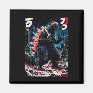 Íman Santazilla Monstro Japonês Kaiju Dinossauro Natal