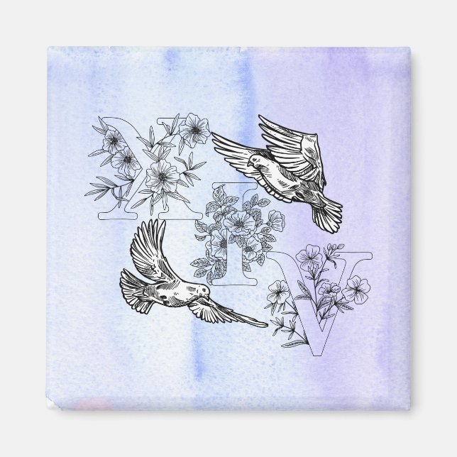 Íman Santo 14 Dove Magnet (Frente)