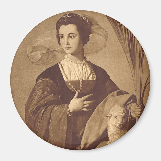 Íman Santo Agnes de Alonso Cano (Frente)