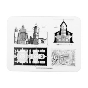 Íman Santo Bartholomew Monastério e plano cruzado