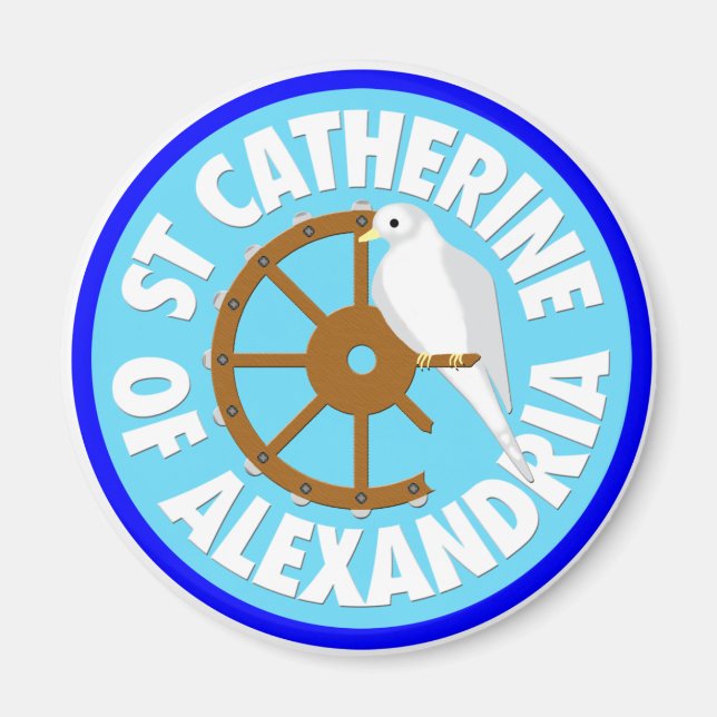 Íman Santo Catherine de Alexandria (Frente)