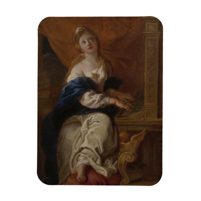 Íman Santo Cecilia | c.1700 (Petróleo em Papel) (Vertical)