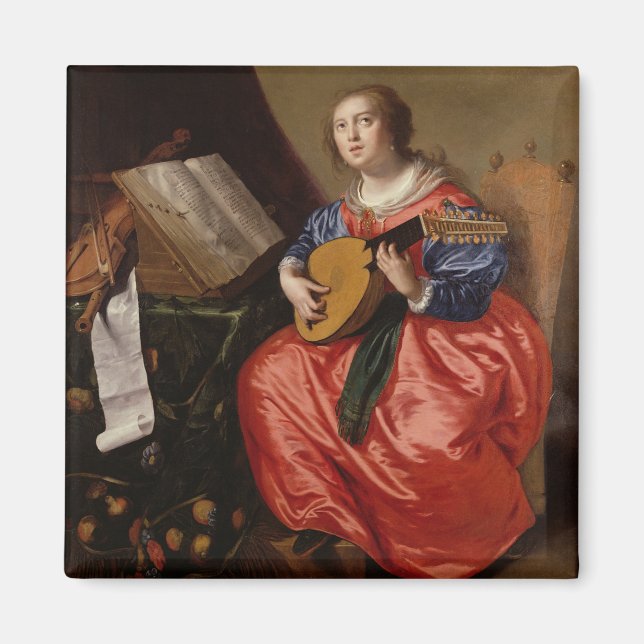 Íman Santo Cecilia (óleo na canvas) (Frente)