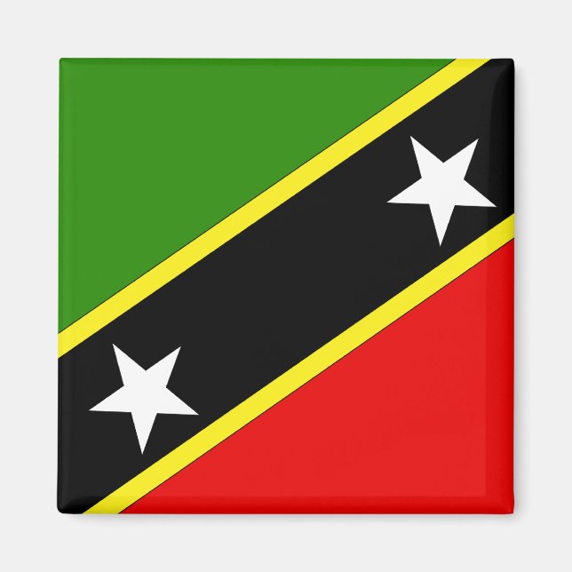 Íman Santo Christopher Nevis Flag (Frente)