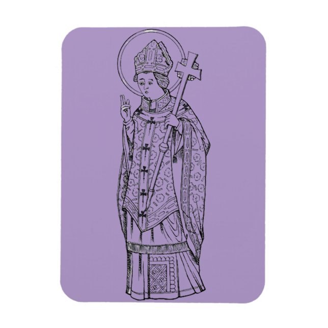 Íman Santo Deiniol Abbot e Bishop (Vertical)