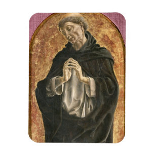 Íman Santo Dominic (tempera no painel)