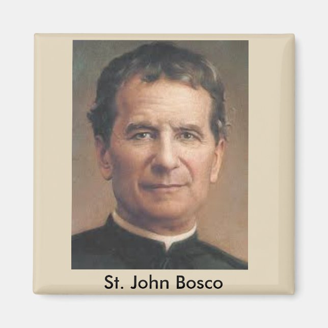 Íman Santo John Bosco - Retrato Magnet (Frente)