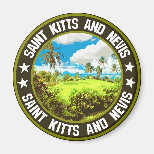 Íman Santo Kitts e Nevis (Frente)