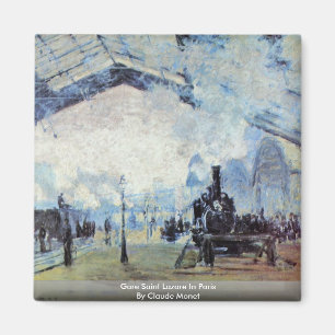 Íman Santo Lazare de Gare em Paris por Claude Monet