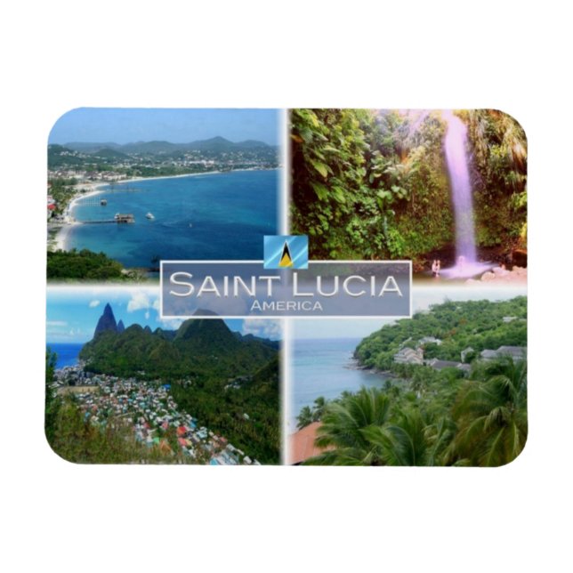Íman SANTO LC Lúcia - Gros Islet an - (Horizontal)