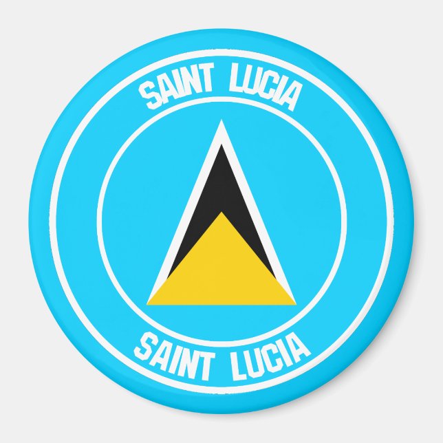 Íman Santo Lucia Round Emblem (Frente)