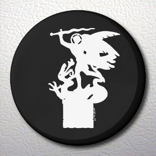 Íman Santo Michael e Dragon (em branco)