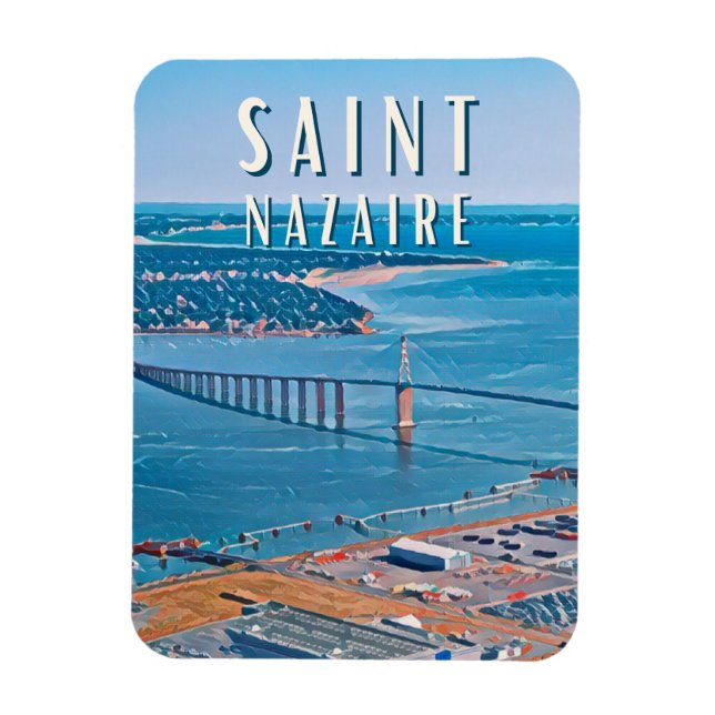 Íman Santo Nazaire Photo Vintage (Vertical)
