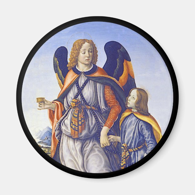 Íman Santo San Rafael Raphael (Frente)